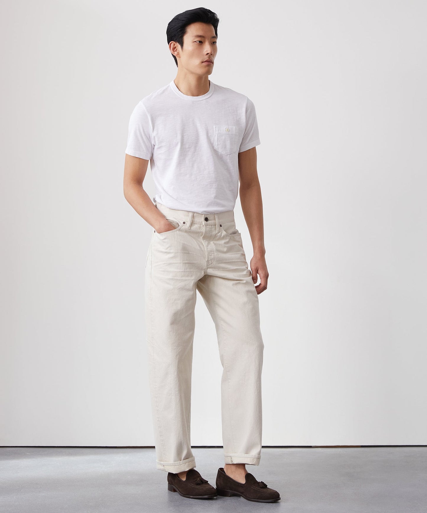 Made in L.A. Homespun Slub Pocket Tee